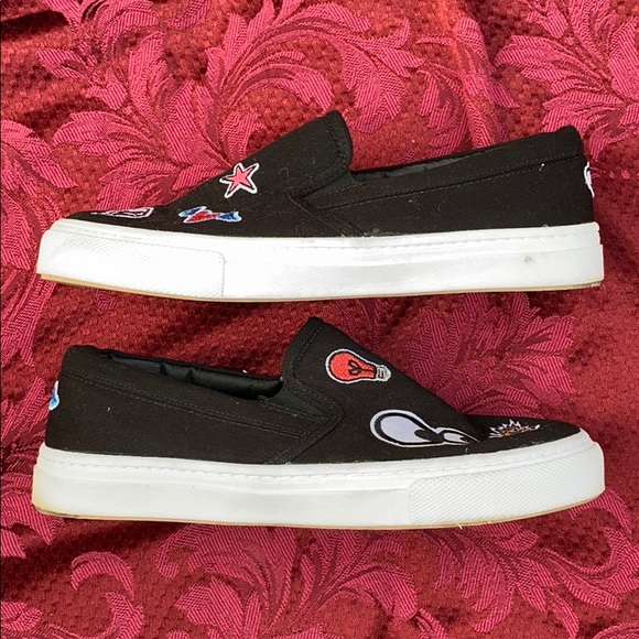 LIKE NEW ZARA Trafaluc Slip On Sticker Sneakers - Picture 2 of 4